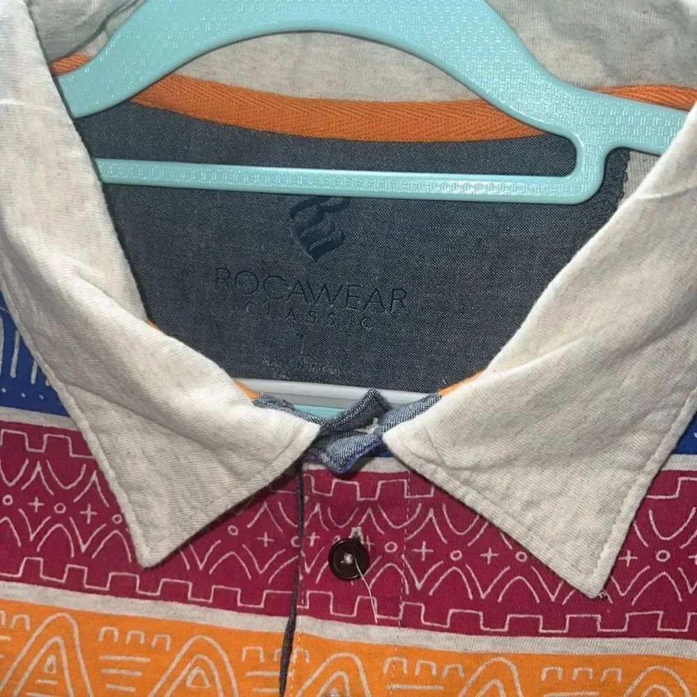 Rocawear Retro shirt blue red orange - Picture 3 of 5